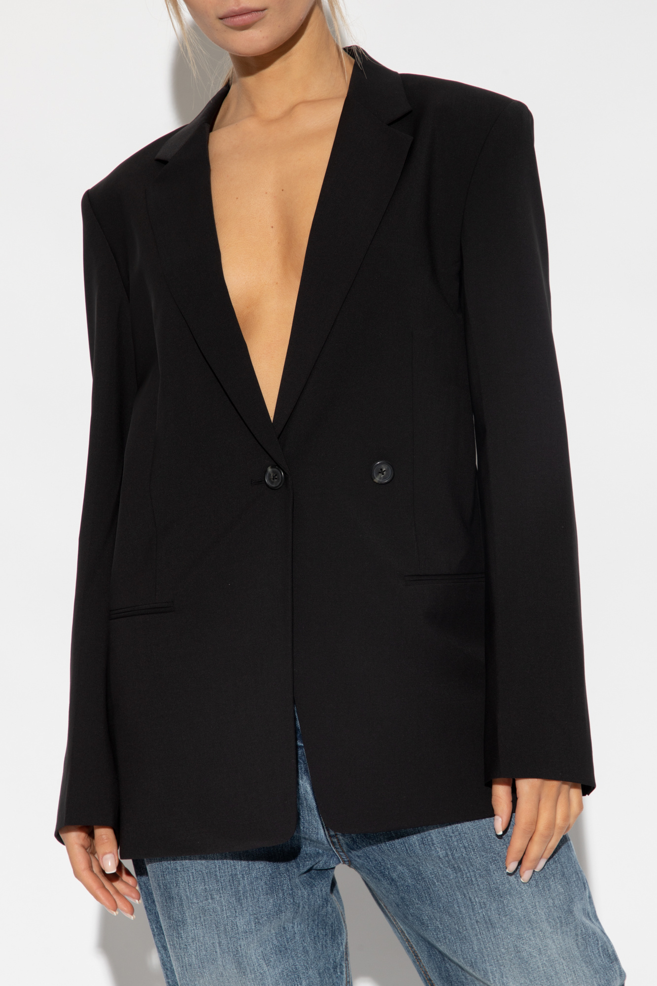 Helmut lang black on sale blazer